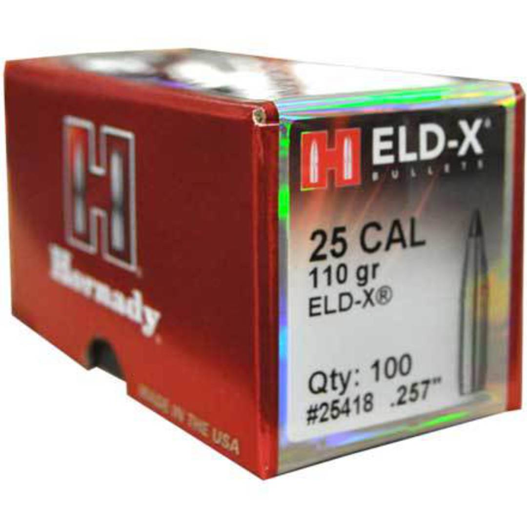 Hornady ELD-X 25cal 110gr x100 25418 image 1